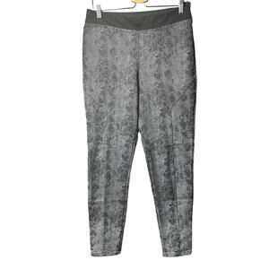 Soft Surroundings Women's Gray Animal Print Pull-On Legging Pants Size Medium